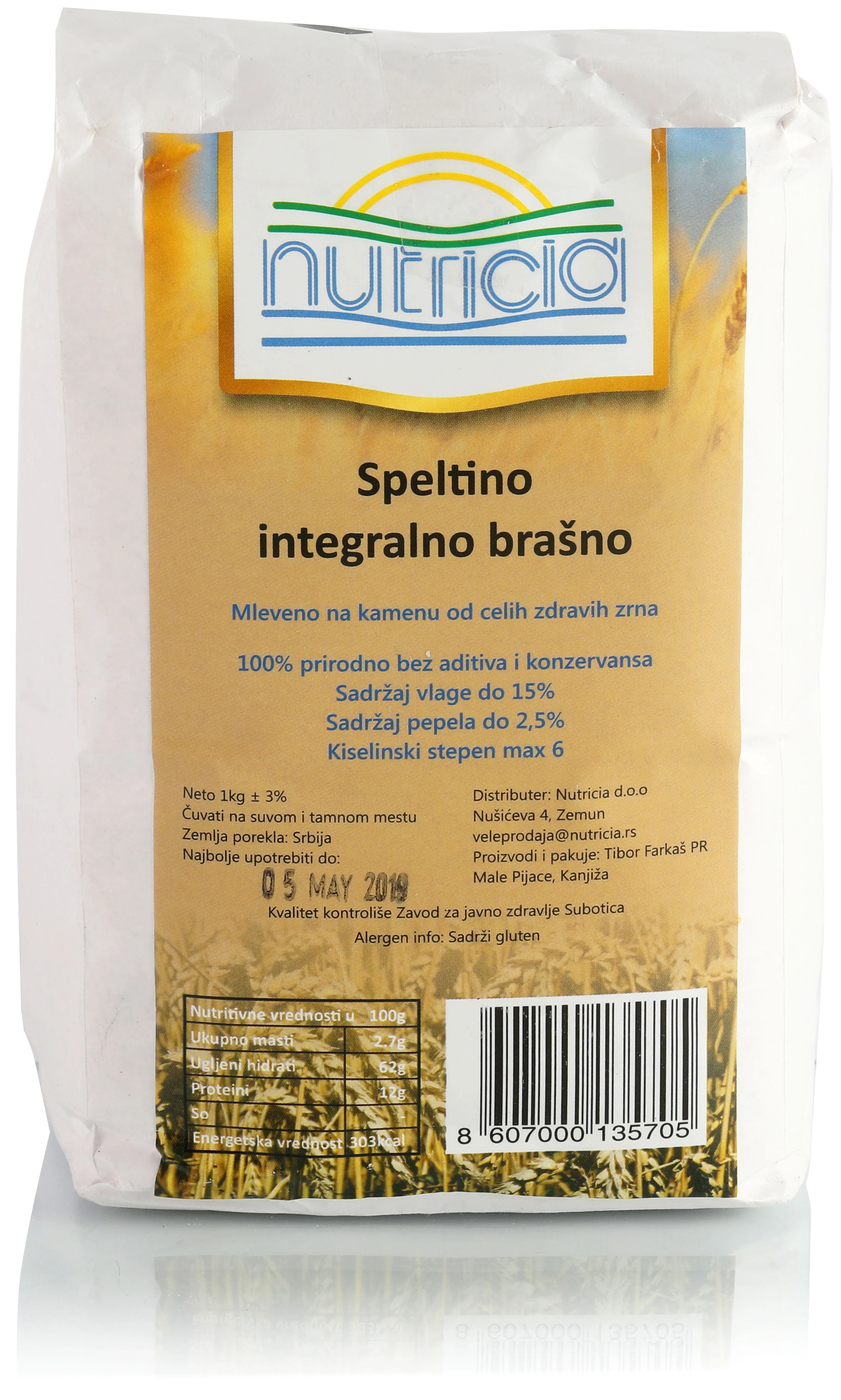 Speltino integralno brašno 1 kg Nutricia